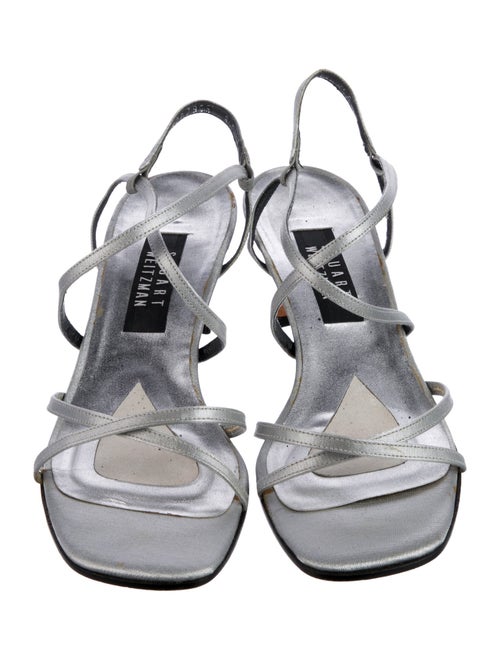Stuart Weitzman Satin Slingback Sandals