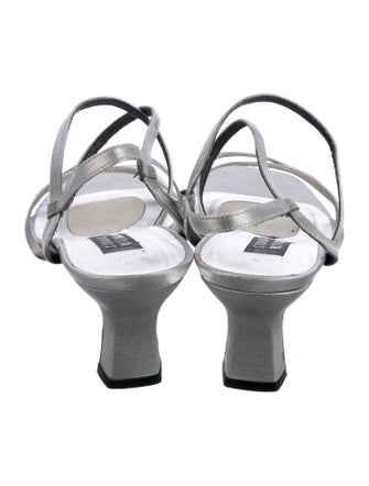 Stuart Weitzman Satin Slingback Sandals