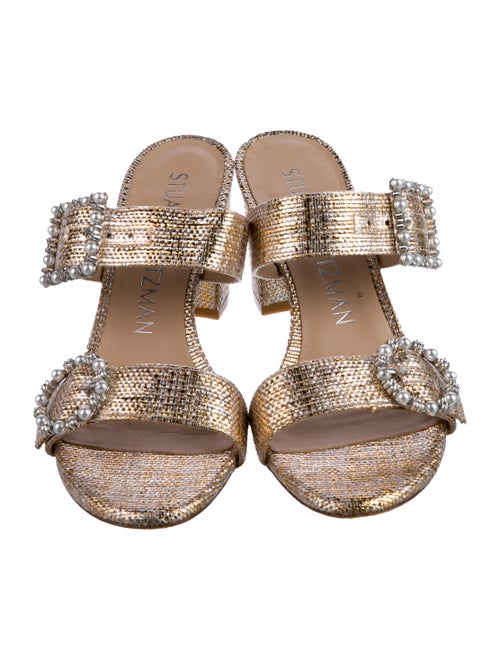 Stuart Weitzman Glitter Slides