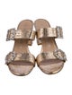 Stuart Weitzman Glitter Slides
