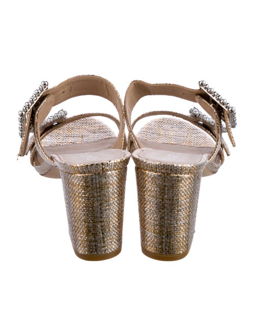 Stuart Weitzman Glitter Slides