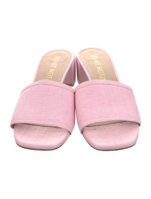 Stuart Weitzman Raffia Slides