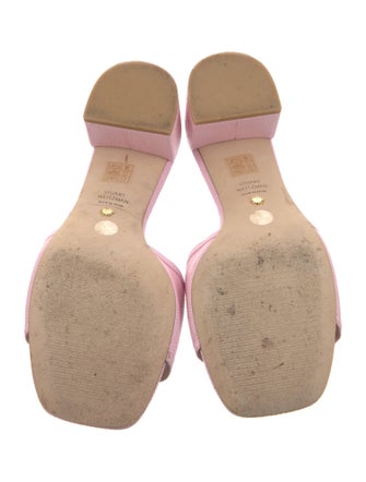 Stuart Weitzman Raffia Slides