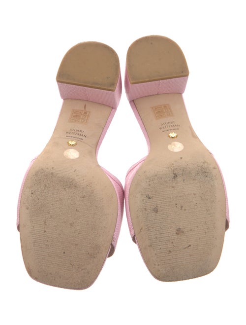 Stuart Weitzman Raffia Slides