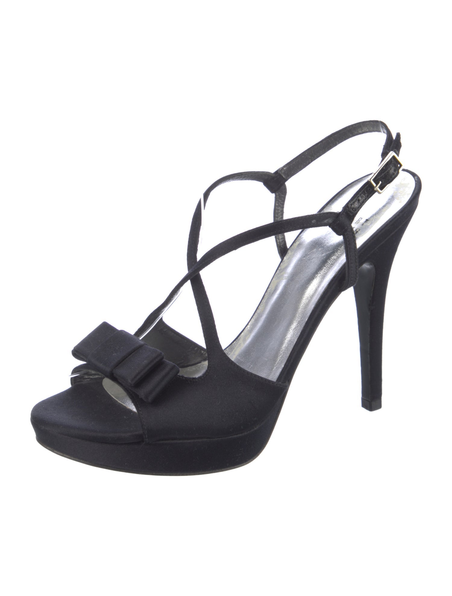 Stuart Weitzman Satin Slingback Sandals
