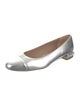 Stuart Weitzman Leather Beaded Accents Flats