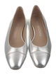 Stuart Weitzman Leather Beaded Accents Flats