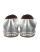 Stuart Weitzman Leather Beaded Accents Flats