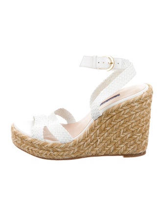 Stuart Weitzman Leather Espadrilles