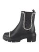 Stuart Weitzman Leather Beaded Accents Chelsea Boots