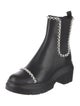 Stuart Weitzman Leather Beaded Accents Chelsea Boots