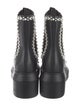 Stuart Weitzman Leather Beaded Accents Chelsea Boots
