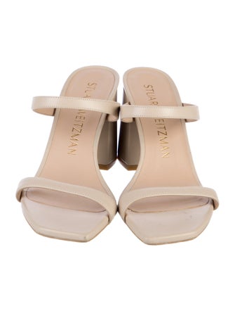 Stuart Weitzman Leather Slides