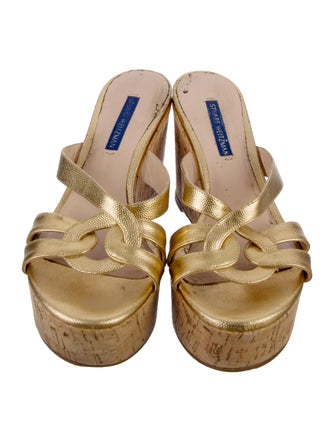 Stuart Weitzman Leather Slides