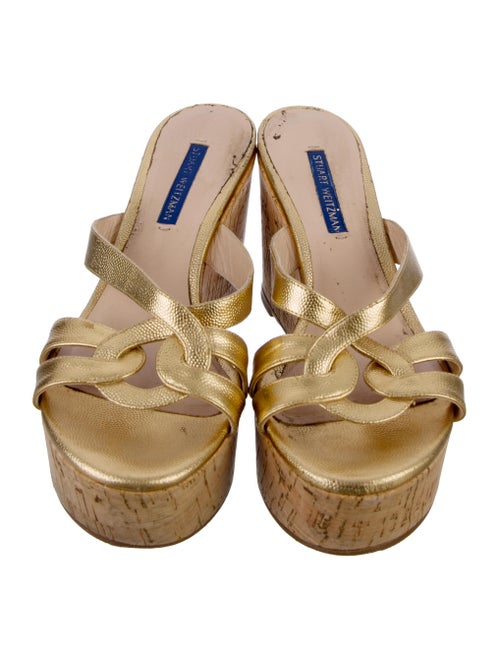 Stuart Weitzman Leather Slides