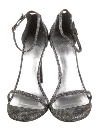 Stuart Weitzman Glitter Glitter Accents Sandals