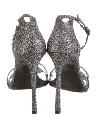 Stuart Weitzman Glitter Glitter Accents Sandals