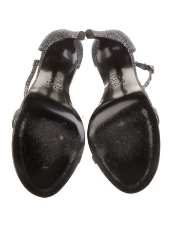Stuart Weitzman Glitter Glitter Accents Sandals