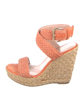 Stuart Weitzman Colorblock Pattern Braided Accents Espadrilles