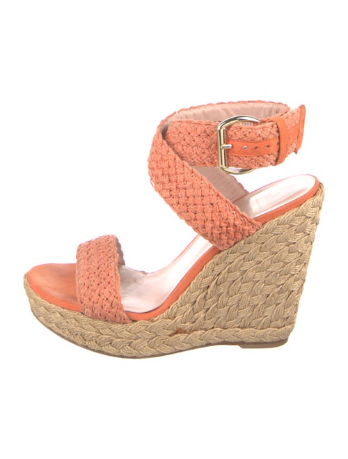 Stuart Weitzman Colorblock Pattern Braided Accents Espadrilles