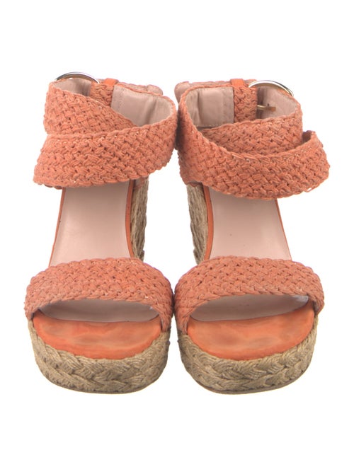 Stuart Weitzman Colorblock Pattern Braided Accents Espadrilles