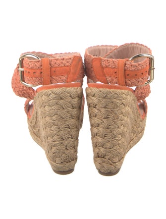 Stuart Weitzman Colorblock Pattern Braided Accents Espadrilles