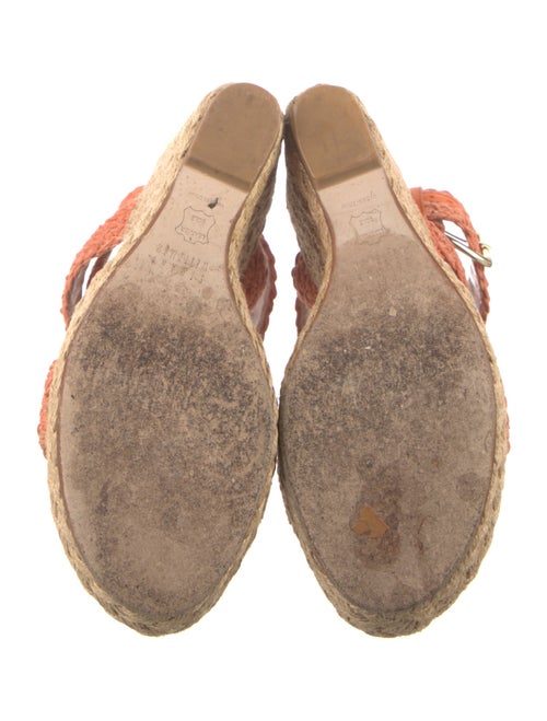 Stuart Weitzman Colorblock Pattern Braided Accents Espadrilles