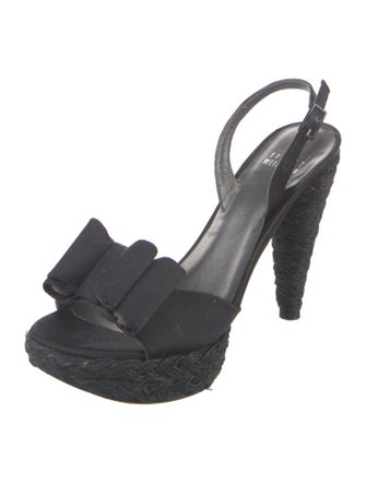 Stuart Weitzman Bow Accents Slingback Sandals