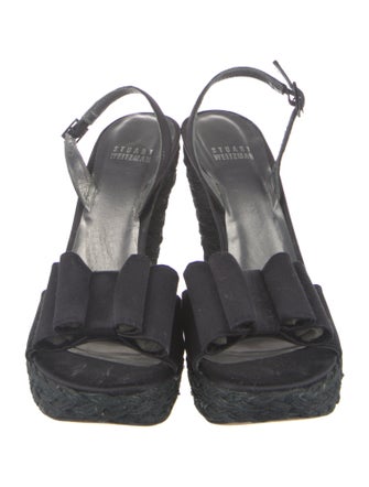 Stuart Weitzman Bow Accents Slingback Sandals