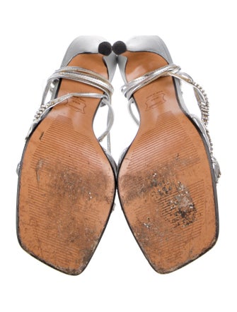 Stuart Weitzman Crystal Embellishments Sandals