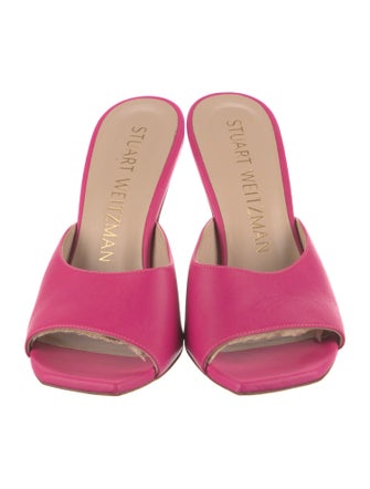 Stuart Weitzman Leather Slides