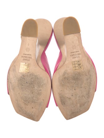 Stuart Weitzman Leather Slides