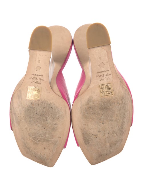 Stuart Weitzman Leather Slides