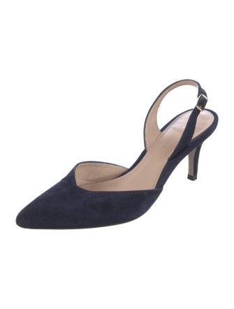 Stuart Weitzman Suede Slingback Pumps