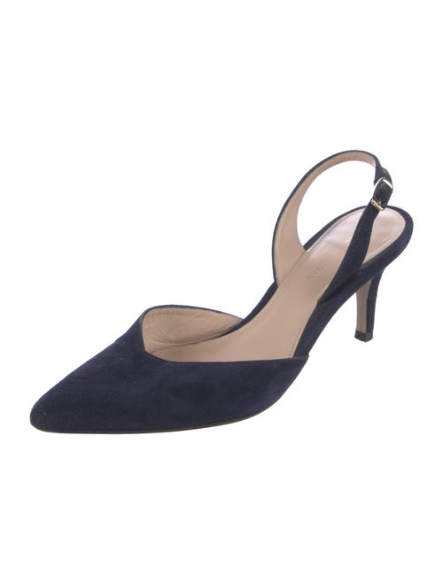 Stuart Weitzman Suede Slingback Pumps