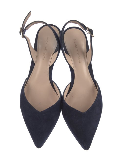 Stuart Weitzman Suede Slingback Pumps