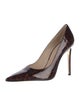 Stuart Weitzman Patent Leather Animal Print Pumps