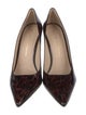 Stuart Weitzman Patent Leather Animal Print Pumps