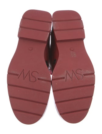 Stuart Weitzman Leather Printed Combat Boots