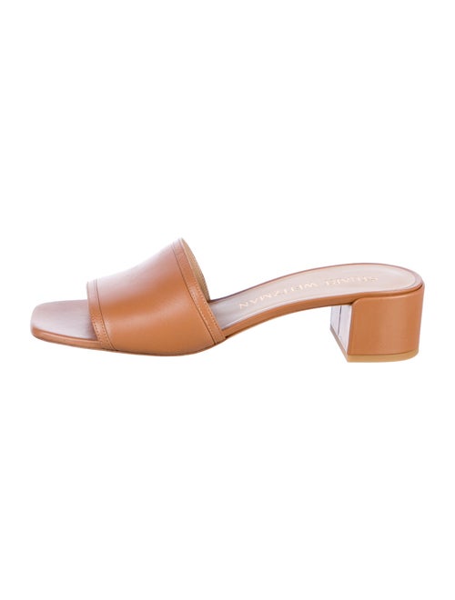 Stuart Weitzman Leather Slides
