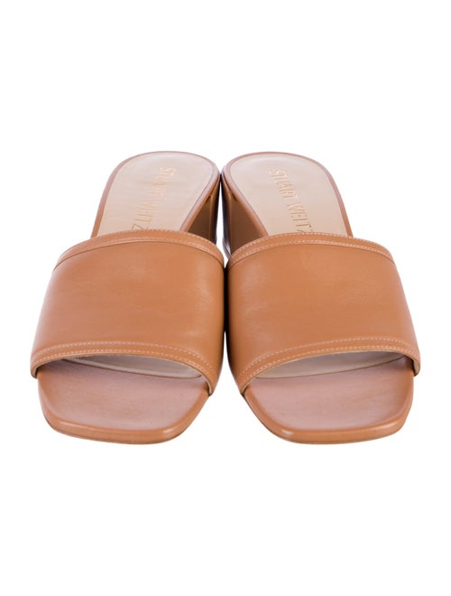 Stuart Weitzman Leather Slides