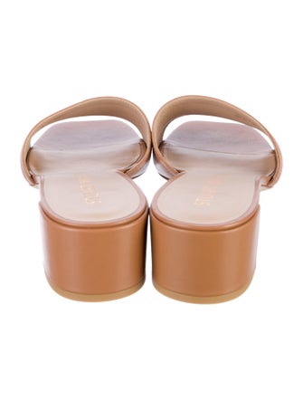 Stuart Weitzman Leather Slides