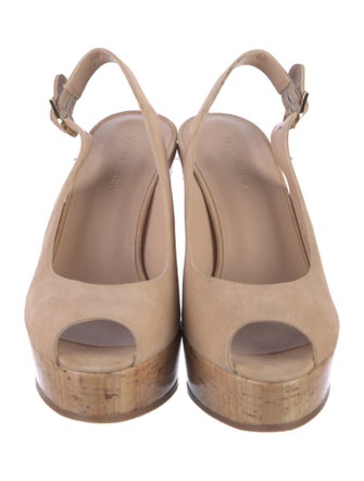 Stuart Weitzman Suede Slingback Sandals