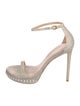 Stuart Weitzman Glitter Glitter Accents Sandals