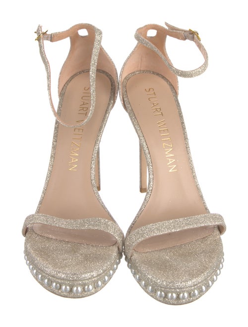 Stuart Weitzman Glitter Glitter Accents Sandals