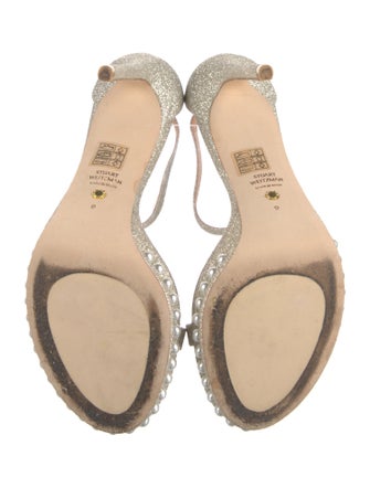 Stuart Weitzman Glitter Glitter Accents Sandals