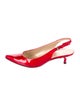 Stuart Weitzman Patent Leather Slingback Pumps