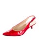 Stuart Weitzman Patent Leather Slingback Pumps