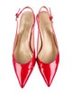 Stuart Weitzman Patent Leather Slingback Pumps