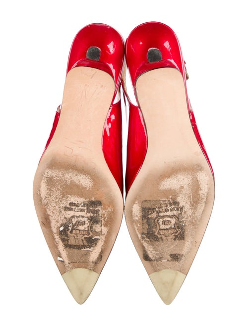 Stuart Weitzman Patent Leather Slingback Pumps